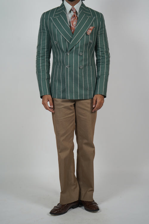 Green Linen Jacket